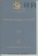 Cosmic rays and particle physics-1978     PDF电子版封面     