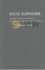 Solid surfaces     PDF电子版封面     