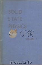 Solid State Physics Vol.7     PDF电子版封面     