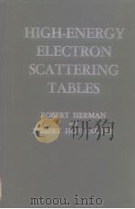 High-energy electron scatter tering tables     PDF电子版封面    Herman R.C 