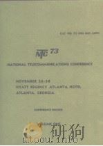 NTC 73 record National Telecommunications Conference vo1.1     PDF电子版封面     