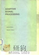 Adaptive signal processing.1985.     PDF电子版封面     