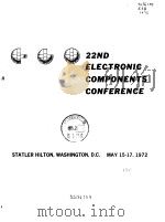 22nd Electronic Components Conference     PDF电子版封面     