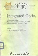 Integrated Optics 1985     PDF电子版封面  0387155376   