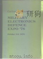 Military electronics defence expo'78 1978     PDF电子版封面     