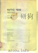 1969 National Telemetering Conference record.     PDF电子版封面     