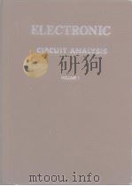 Electromic circuit analysis V.1     PDF电子版封面    U.S.Dept of the air force 