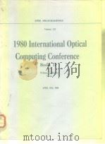 1980 International Optical Computing Conference Book II     PDF电子版封面     