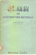 ASTM Standards on electrontu be materials     PDF电子版封面     