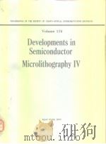 Developments in semiconductor microlithography 4.     PDF电子版封面     