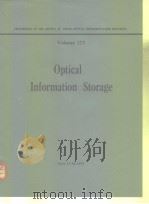 Optical Information storage.1979     PDF电子版封面     