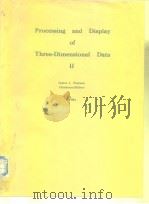 Processing and Display of Three-Dimensional Data II     PDF电子版封面     