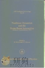 Nonlinear dynamics and the beambeam interaction.1979.     PDF电子版封面  0883181568   