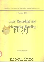 Laser Recording and Information Handling（ PDF版）