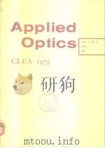 Applied optics CLEA 1975.     PDF电子版封面     