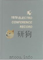 Electro/78 Conference record Presented at electro/78 1978（ PDF版）