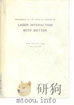 Preceedings of the Japan-U.S. Seminar on Laser Interaction with Matter 1972     PDF电子版封面     