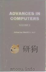 ADVANCES IN COMPUTERS VOLUME2     PDF电子版封面     