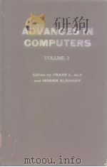 ADVANCES IN COMPUTERS VOLUME3     PDF电子版封面     