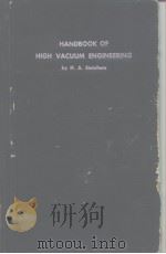 Handbook of High Vacuum Engineering     PDF电子版封面     
