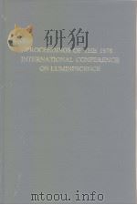 Proceedings of The 1978 International Conference on Luminescence     PDF电子版封面     