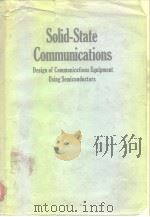 Solid-state communication design of communications equipment using semicon ductors     PDF电子版封面    John R.Miller 