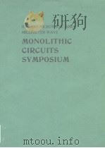 IEEE 1984 MICROWAVE AND MILLIMETER-WAVE  MONOLITHIC CIRCUITS SYMPOSIUM     PDF电子版封面     