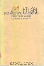 RC-acircuits theory and design 1980     PDF电子版封面  0137534671   
