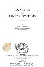 ANALYSIS OF LINEAR SYSTEMS（ PDF版）