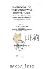 HANDBOOK OF SEMICONDUCTOR ELECTRONICS（ PDF版）