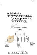 Solid state electronic circuits:for engineering technology 1973     PDF电子版封面  0070398712   