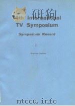 14th international TV sympesium symposlum record 1985 B     PDF电子版封面     
