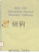 IEEE 1981 International Electrical Electronics Conference     PDF电子版封面     