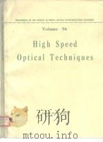 High speed optical techniques 1977     PDF电子版封面     