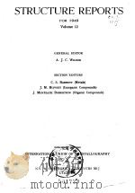 Structure reports for 1949 Vol.12     PDF电子版封面     