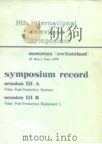 11th international television symposium session 3 1979     PDF电子版封面     