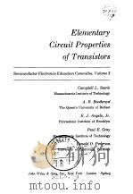 Elementary circuit properties of transistors     PDF电子版封面    Searle C.L 