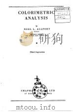 COLORIMETRIC ANALYSIS     PDF电子版封面    N.L.Allport 