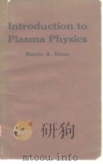 Introduction to Plasma Physics     PDF电子版封面     