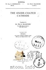 The Oxide-Coated Cathode Vol.2     PDF电子版封面     