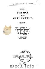 Physics and mathematics Vol.3     PDF电子版封面     
