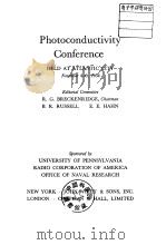 Photoconductivity Conference     PDF电子版封面     