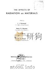 THE EFFECTS OF RADIATION ON MATERIALS（ PDF版）