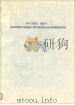 1971 IEEE-GMTT International Microwave Symposium     PDF电子版封面     
