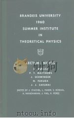 Lectures in theoretical physics v.1     PDF电子版封面     