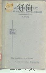 MEASUREMENTS AT CENTIMETER WAVELENGTH     PDF电子版封面    DONALD D.KING 