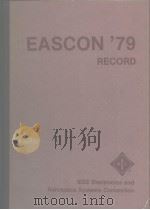 EASCON'79 record TEEE electronics and aerospace systems convention 1989     PDF电子版封面     