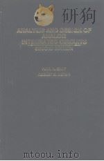 ANALYSIS AND DESIGN OF ANALOGINTEGRATED CIRCUITS 1984.     PDF电子版封面     