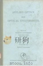 Applied optics and optical engineering vol.3     PDF电子版封面     