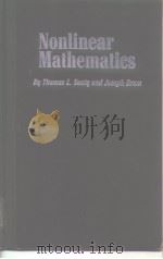 Nonlinear Mathematics     PDF电子版封面     